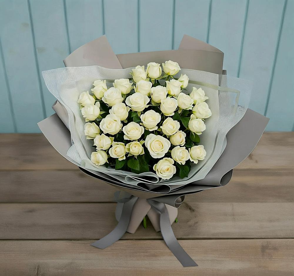 Букет Белоснежная нежность в Голицыно