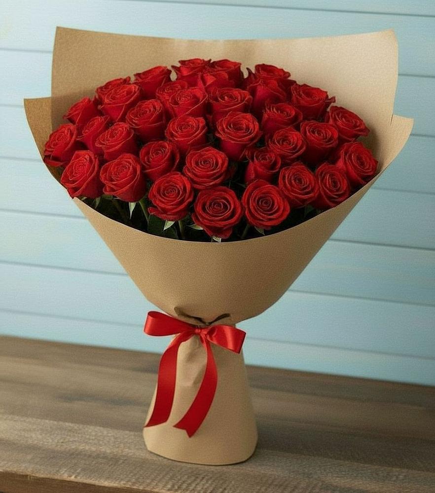 Букет Красные розы Милано в Голицыно