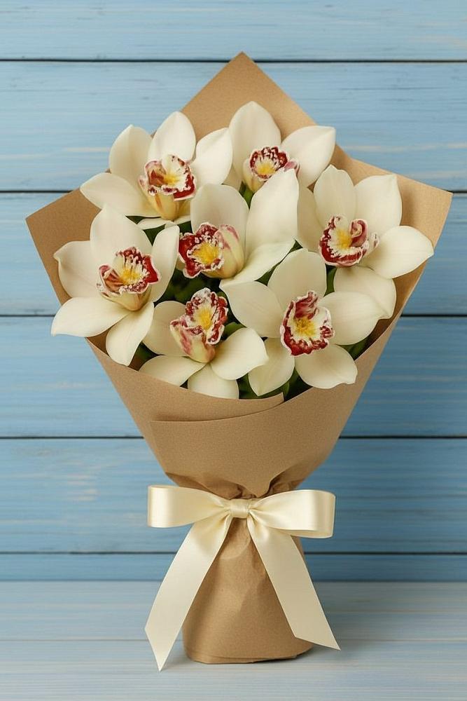 Букет цветов из: Орхидеи и Розы в Голицыно