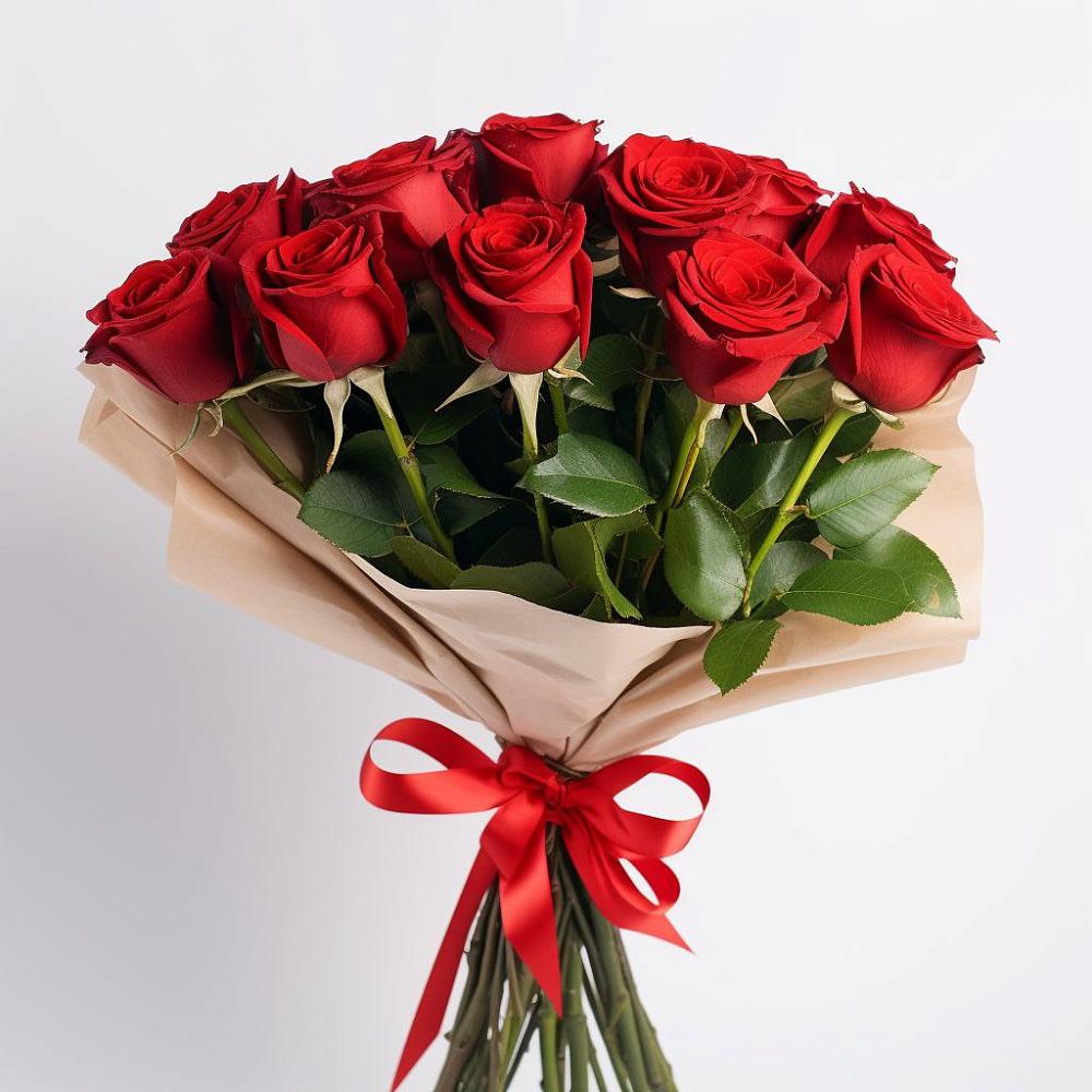 Букет 11 Красных роз Эдлесс Лав в Голицыно